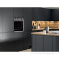 Grey Glossy Lacquer Acrylic Kitchen Cabinet With Island